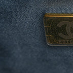 Suede Quilted Medium Chanel 25 Handbag Blue