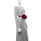Velvet Matelasse GG Marmont Belt Bag 95 38 Fuchsia Violet Cyclamen