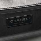 Lambskin Quilted Medium Boy Flap Black