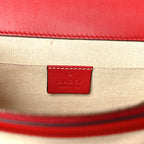 Calfskin Bamboo Web Medium Dionysus Top Handle Bag Red White Blue