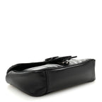 Calfskin Matelasse Monochrome Mini GG Marmont Shoulder Bag Black