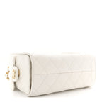 Caviar Quilted Mini Chanel 25 Handbag White