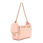 Caviar Quilted Mini Chanel 25 Handbag Light Pink