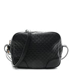 Microguccissima Mini Bree Messenger Bag Black