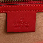 Calfskin Matelasse Small GG Marmont Shoulder Bag Hibiscus Red