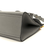 Cellarius Calfskin Mini GG Marmont Top Handle Bag Deep Grey