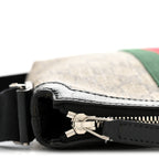 GG Supreme Monogram Web Messenger Bag Black