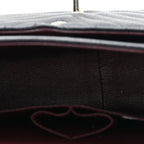 Caviar Chevron Quilted Jumbo Double Flap Black
