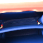 Caviar Quilted Small CC Filigree Vanity Case Blue White Red
