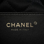 Shiny Caviar Quilted Monochrome Mini Chanel 22 Black