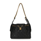 Caviar Quilted Small Chanel 25 Handbag Black