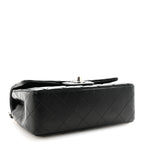 Lambskin Quilted Mini Rectangular Flap Black