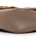 Calfskin Matelasse Super Mini GG Marmont Shoulder Bag Porcelain Rose