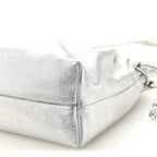 Metallic Nappa Donut Chain Flamenco Knot Silver