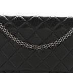 Aged Calfskin Quilted 2.55 Reissue 227 Flap Dark Grey