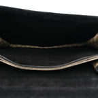 GG Supreme Monogram Medium Dionysus Shoulder Bag Black