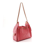 Caviar Quilted Mini Chanel 25 Handbag Coral