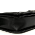 Calfskin Quilted Medium Boy Flap Black