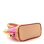 Vernis Monogram Micro Alma Bag Charm Key Holder Rose