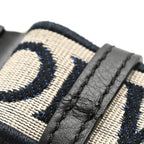 Calfskin Jacquard Anagram Loop Strap Navy Black