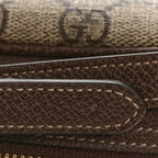 GG Supreme Monogram Web Small Ophidia Shoulder Bag Brown