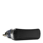 Aged Calfskin Quilted Medium Gabrielle Hobo Navy Black