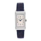Stainless Steel Alligator Diamond 20mm Reverso One MonoFace Quartz Watch Q3288420