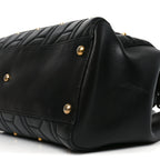 Calfskin Matelasse Studded Medium GG Marmont Tote Black