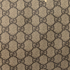 GG Supreme Monogram Textured Dollar Calfskin Web Medium Ophidia Carry-On Duffle Bag Beige Ebony New Acero