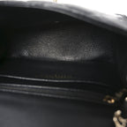 Lambskin Quilted Mini Square Flap Black