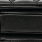 Lambskin Quilted Mini Trendy CC Dual Handle Flap Bag Black