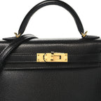Chevre Chamkila Mini Kelly Sellier 20 Black