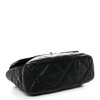 Goatskin Quilted Large Chanel 19 Flap Black