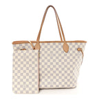Damier Azur Neo Neverfull MM Rose Ballerine