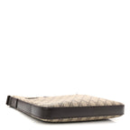 GG Supreme Monogram Medium Flat Messenger Bag Beige Brown